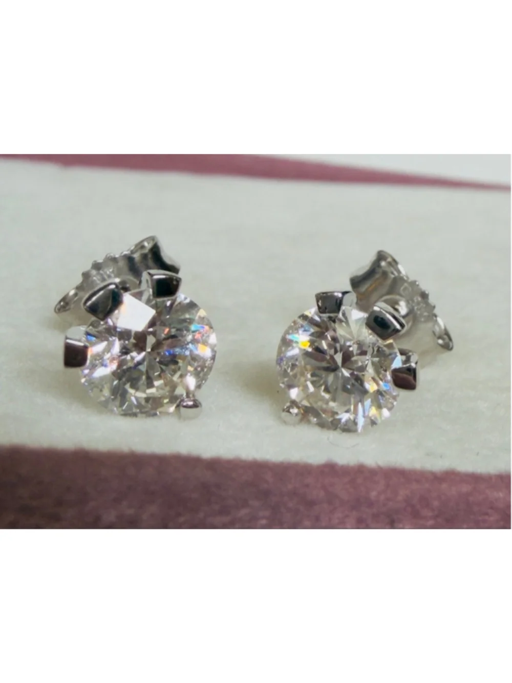 Pandora Nova 14k White Gold Lab-grown Diamond Earrings 1.00ct